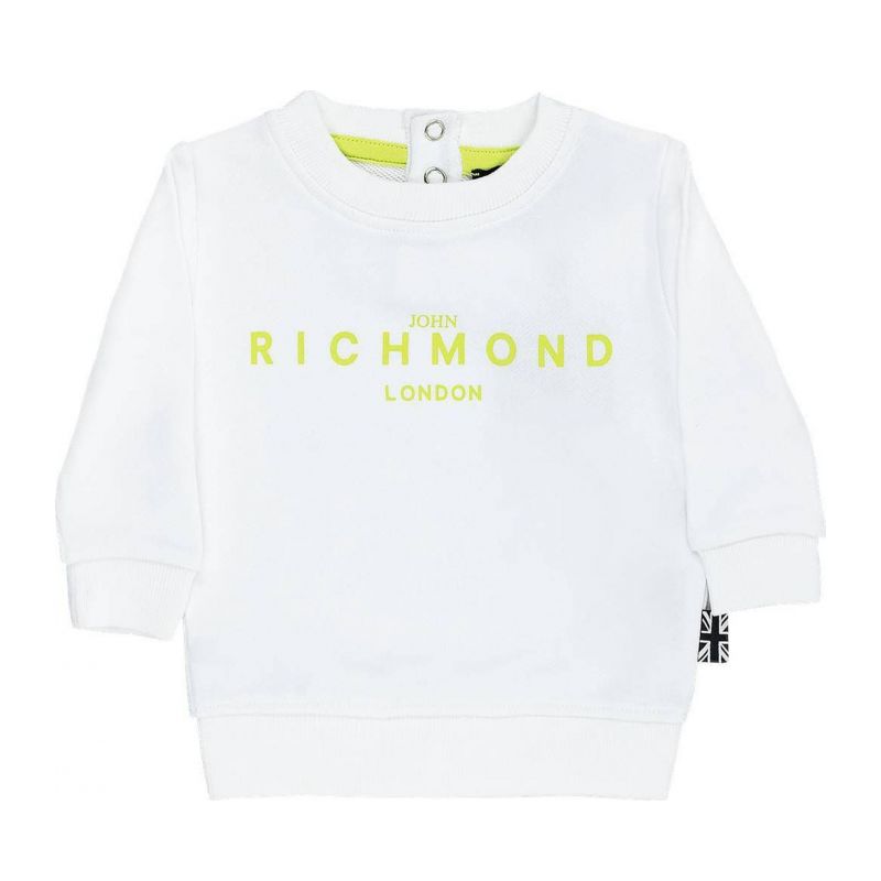 Детски суичър момче JOHN RICHMOND RIP24008FE-WHITE-LIME