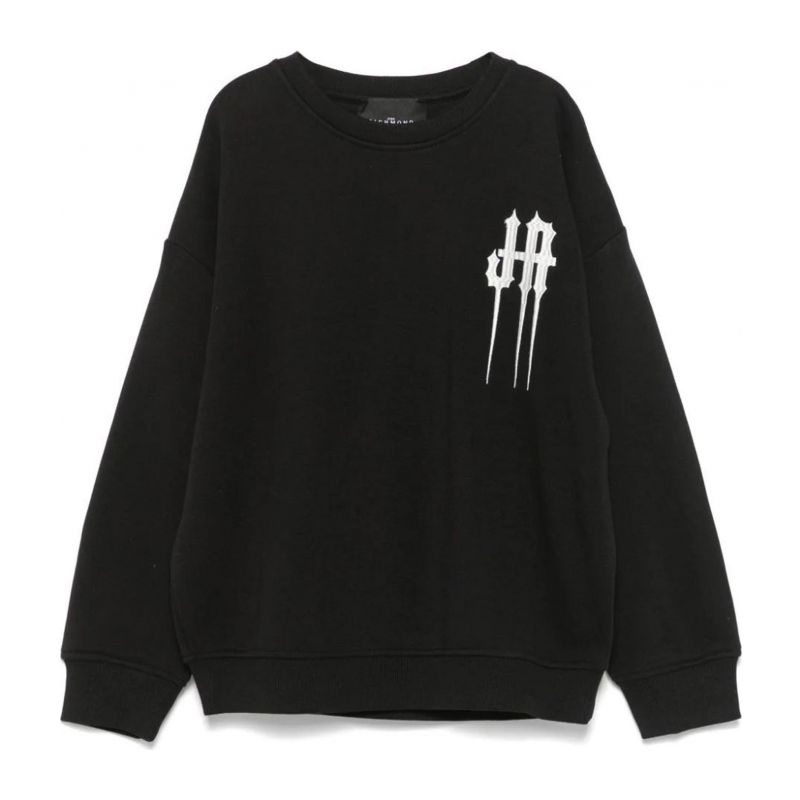 Детски суичър момче JOHN RICHMOND RBA24030FE-BLACK-O-WH