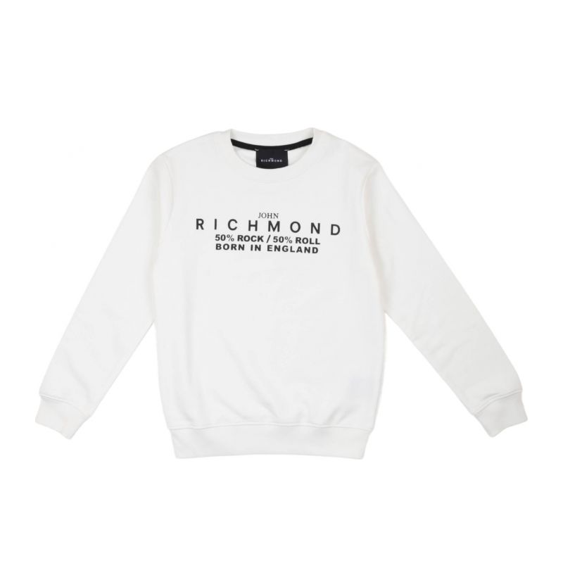 Детски суичър момче JOHN RICHMOND RBA24047FE-O-WHT-BLK