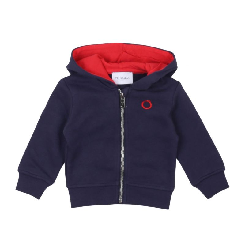 Детски суичър момче TRUSSARDI TIP24037FE-BLUE-N-RED
