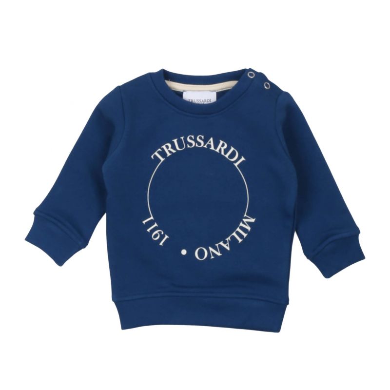 Детски суичър момче TRUSSARDI TIA24082FE-BLUE-N-B-L