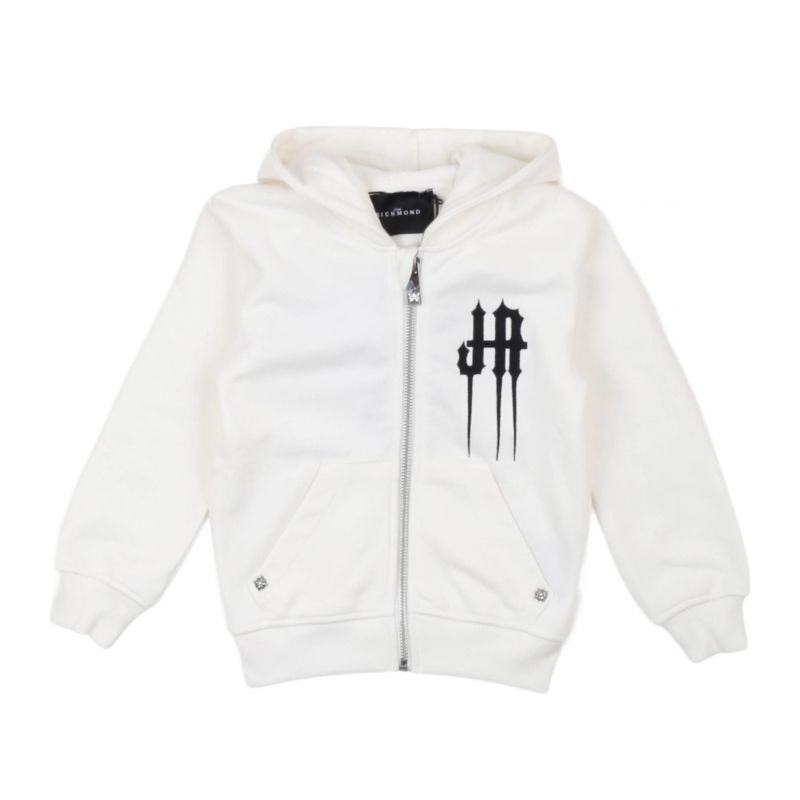 Детски суичър момче JOHN RICHMOND RBA24020FE-O-WHT-BLK