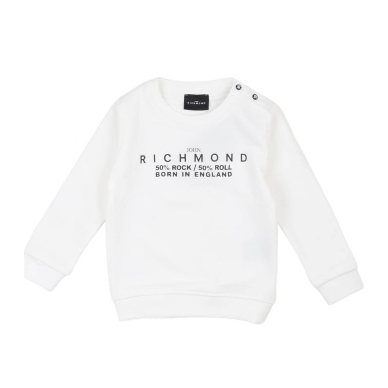 Детски суичър момче JOHN RICHMOND RIA24035FE-O-WHT-BLK