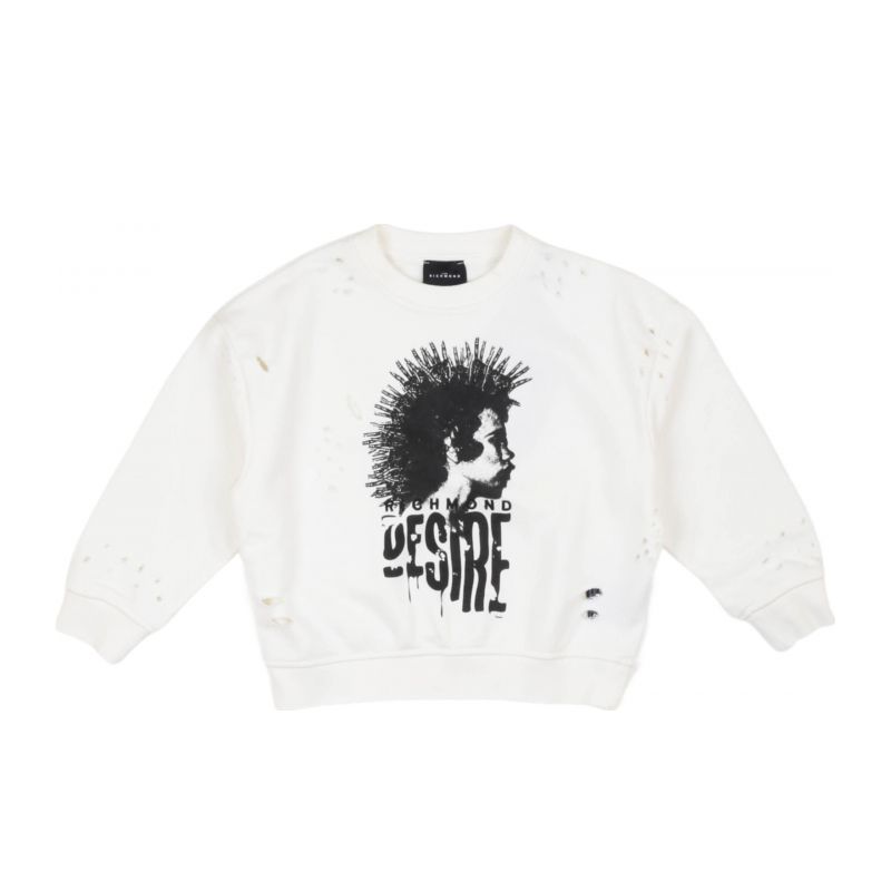 Детски суичър момче JOHN RICHMOND RBA24014FE-OFF-WHITE