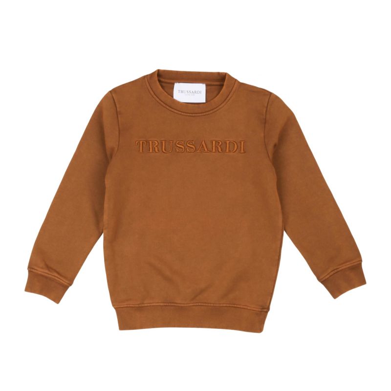 Детски суичър момче TRUSSARDI TBP24025FE-BROWN-PEC