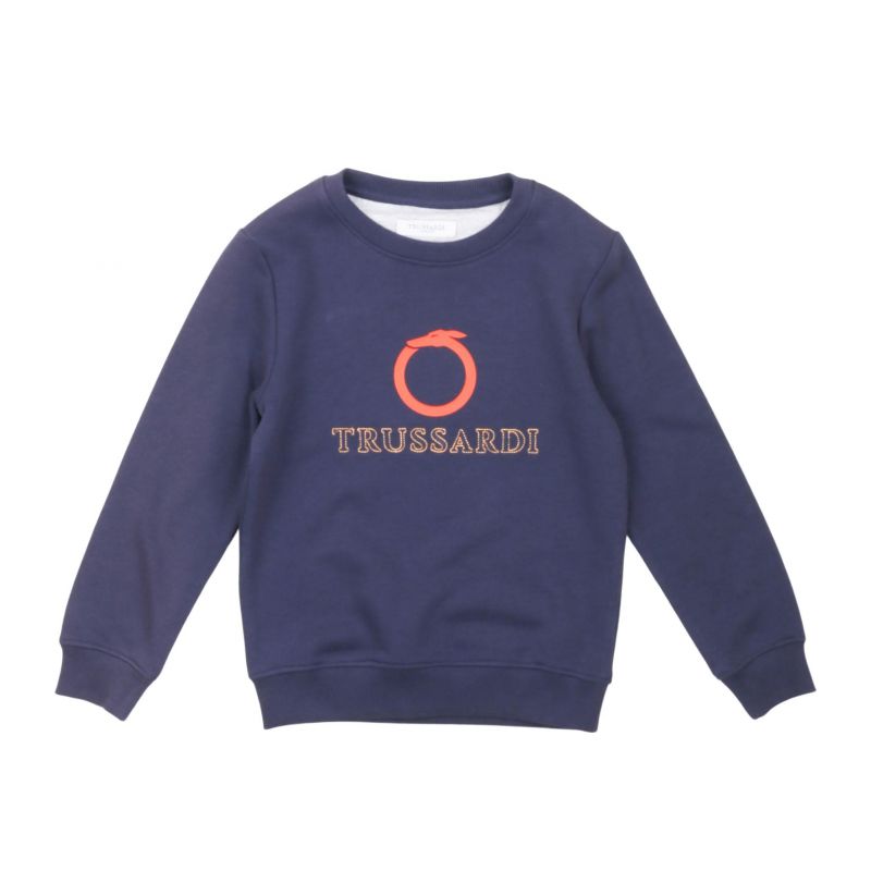 Детски суичър момче TRUSSARDI TBP25071FE-BLUE-NAVY