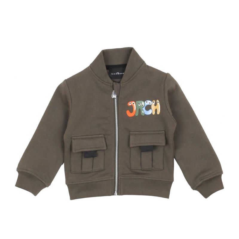 Детски суичър момче JOHN RICHMOND RIA23022FE-ELM-GREEN