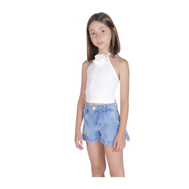 Детски топ момиче FUN&FUN FJTP01587-WHITE