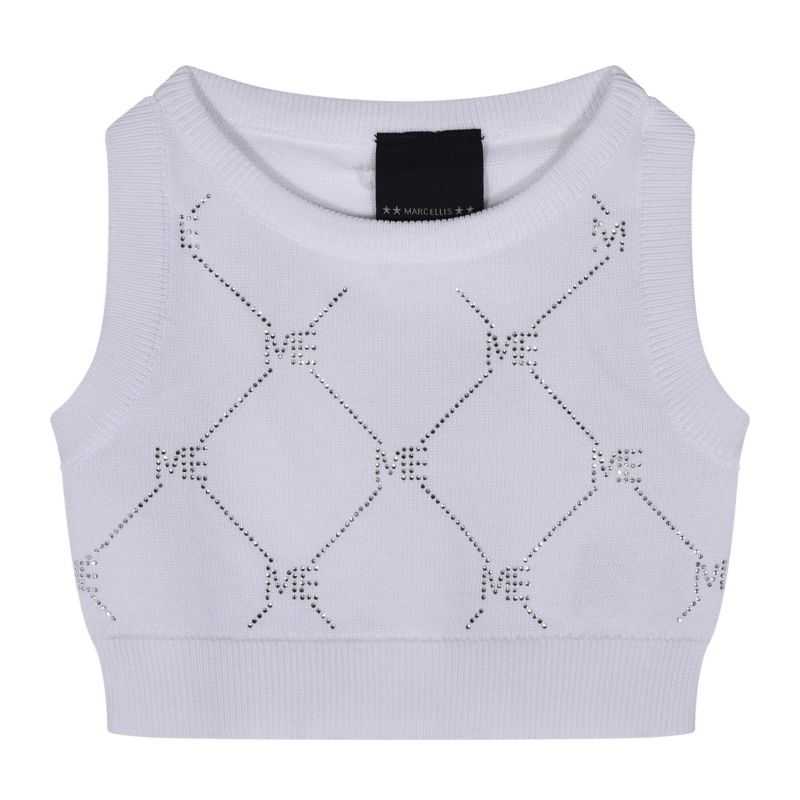 Детски топ момиче MARC ELLIS JMNTP01444-WHITE