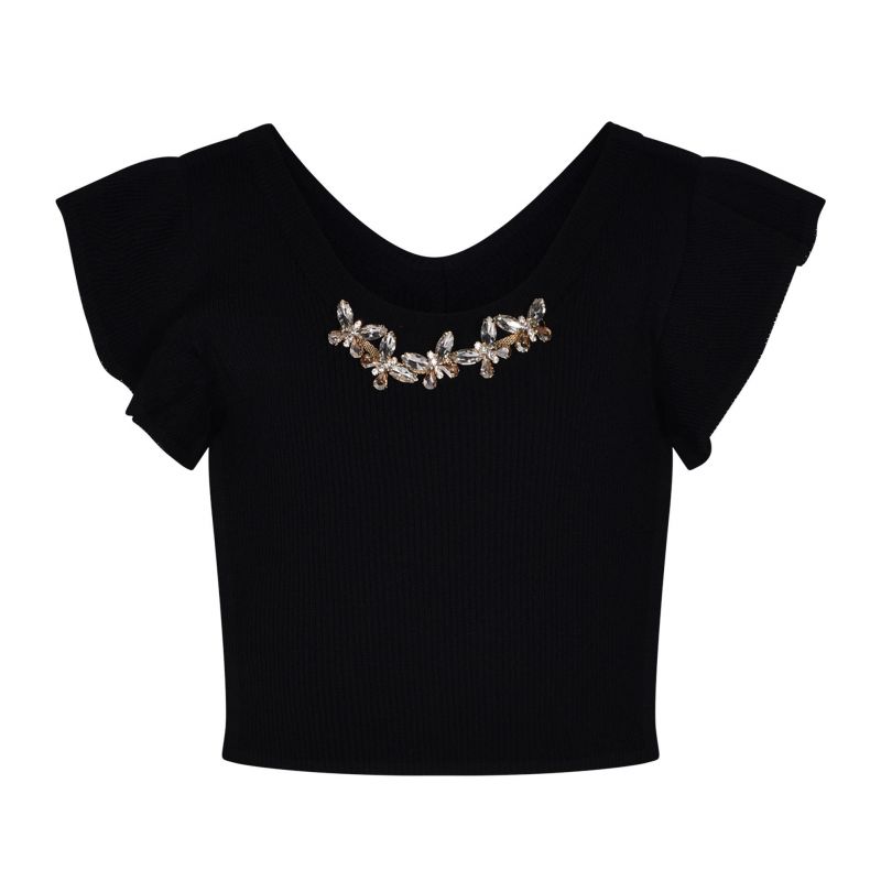 Детски топ момиче MARC ELLIS JMJTP01860-BLACK