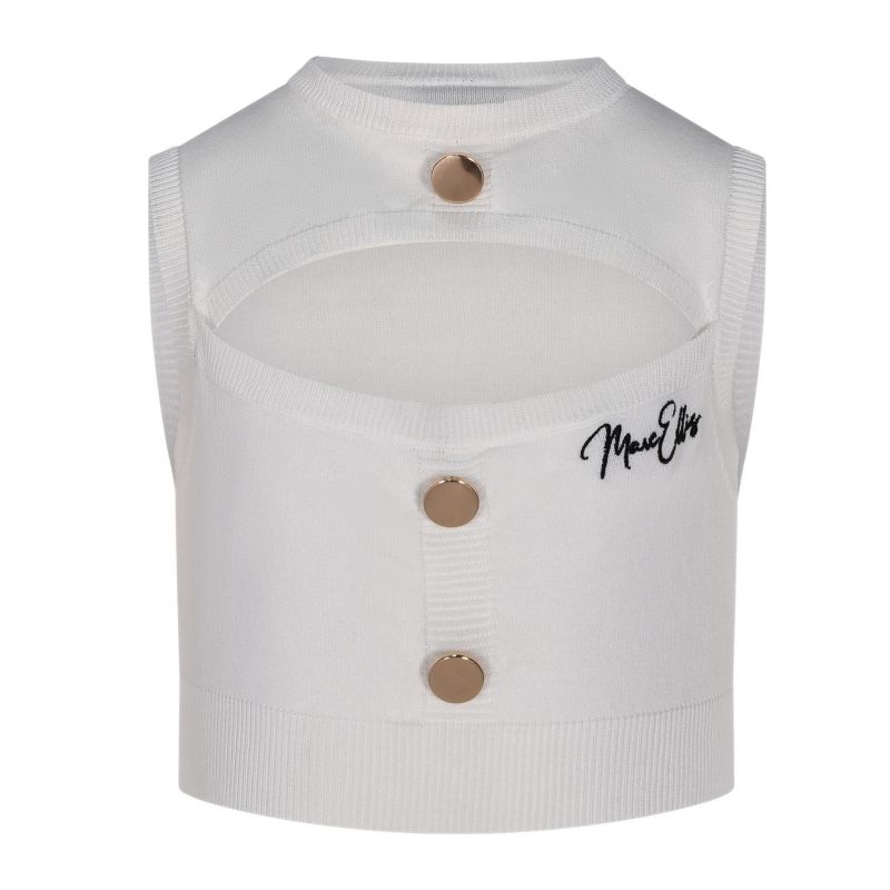 Детски топ момиче MARC ELLIS JMJTP01252-WHITE