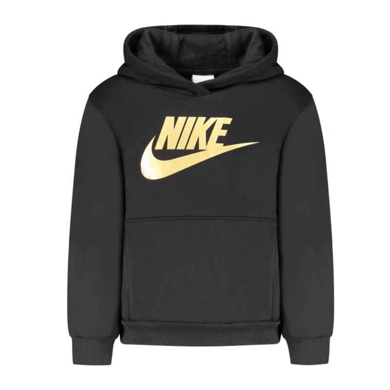 Детски черен суитшърт с цип  NIKE 86L094_NEBLACK
