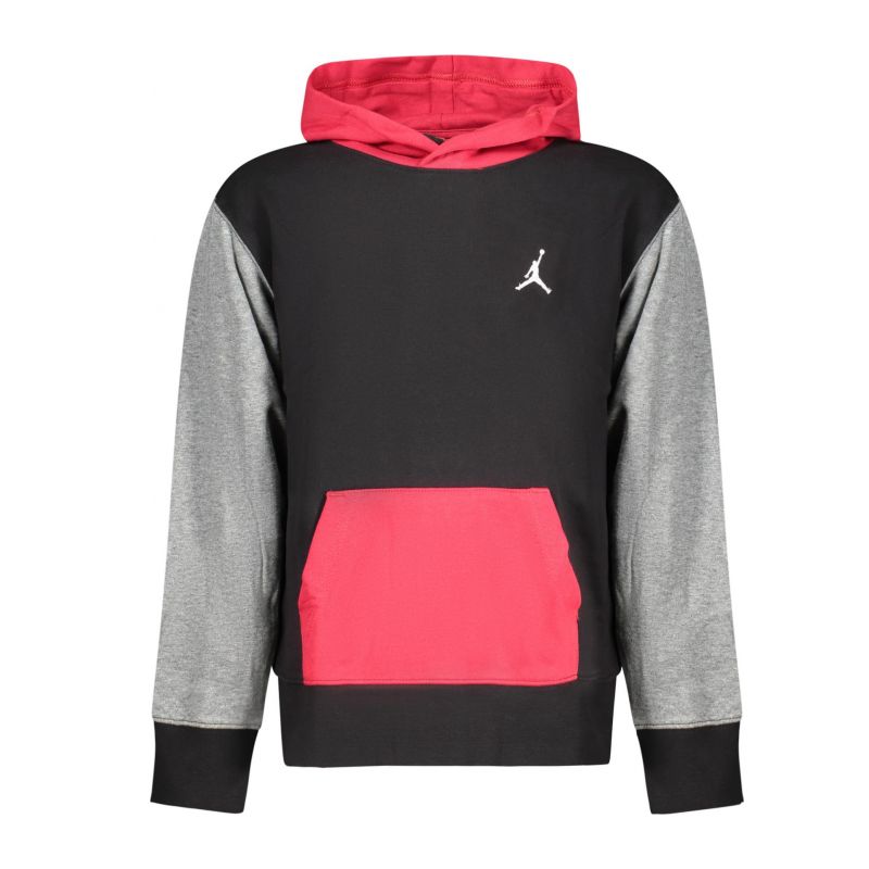 Детски черен суитшърт с цип  JORDAN 95D392_NEKR5BLA