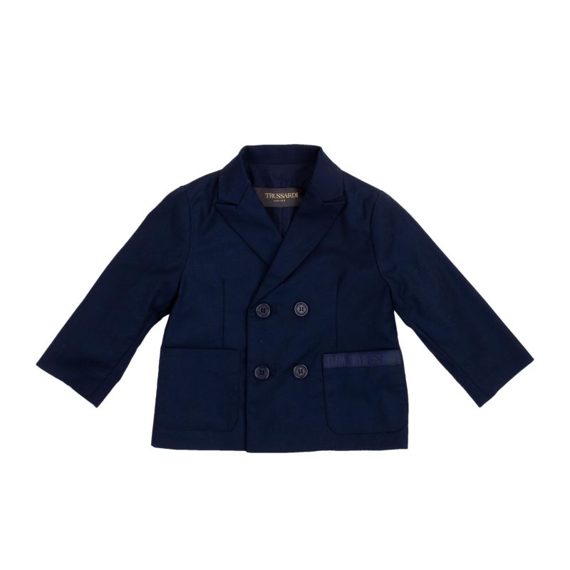 Детско яке TRUSSARDI TIA22088GC-BLUE-ENGLISH