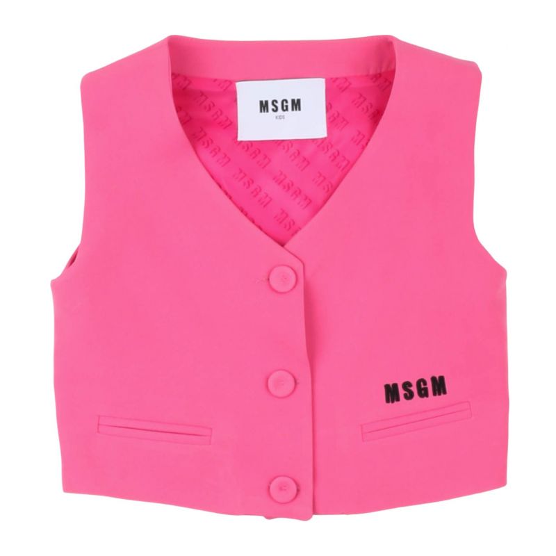 Жилетка за момиче MSGM S4MSJGVE157-044-FUCSIA