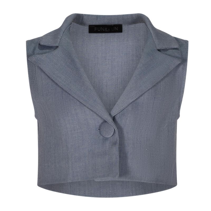 Жилетка за момиче FUN&FUN FCBWA01283-SKY-DENIM