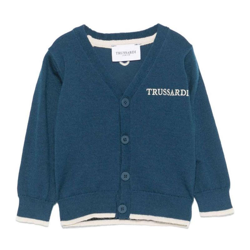 Жилетка за момче TRUSSARDI TIA24130CD-BLUE-N-B-L