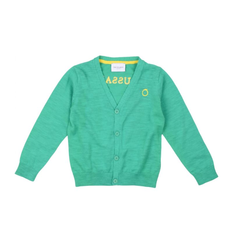 Жилетка за момче TRUSSARDI TIP24076CD-GREEN-YEL