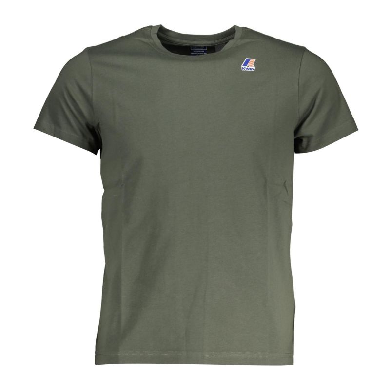 Зелена мъжка тениска с къс ръкав k-way K WAY K007JE0LEVRAIEDOUARDO_VEWMR