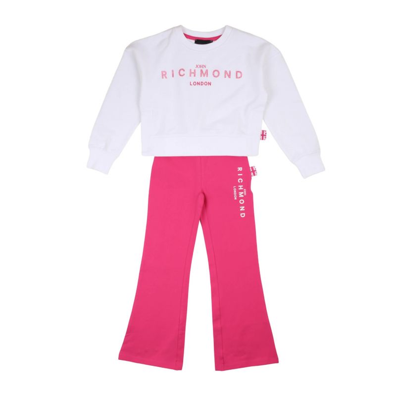 Комплект детски дрехи момиче JOHN RICHMOND RGP24006CJ-WHITE-FUX