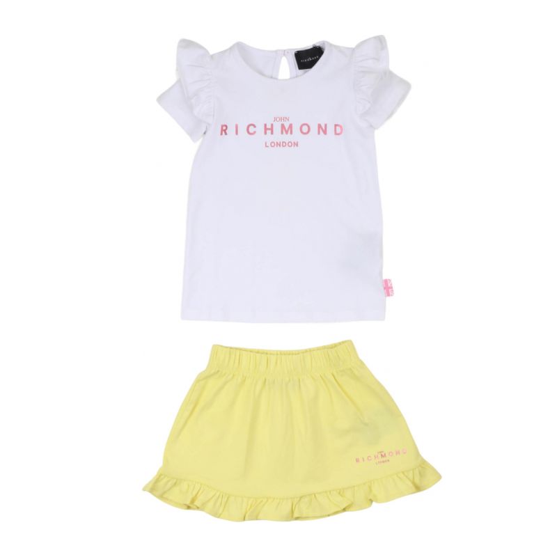 Комплект детски дрехи момиче JOHN RICHMOND RIP24012CJ-WHITE-SUN