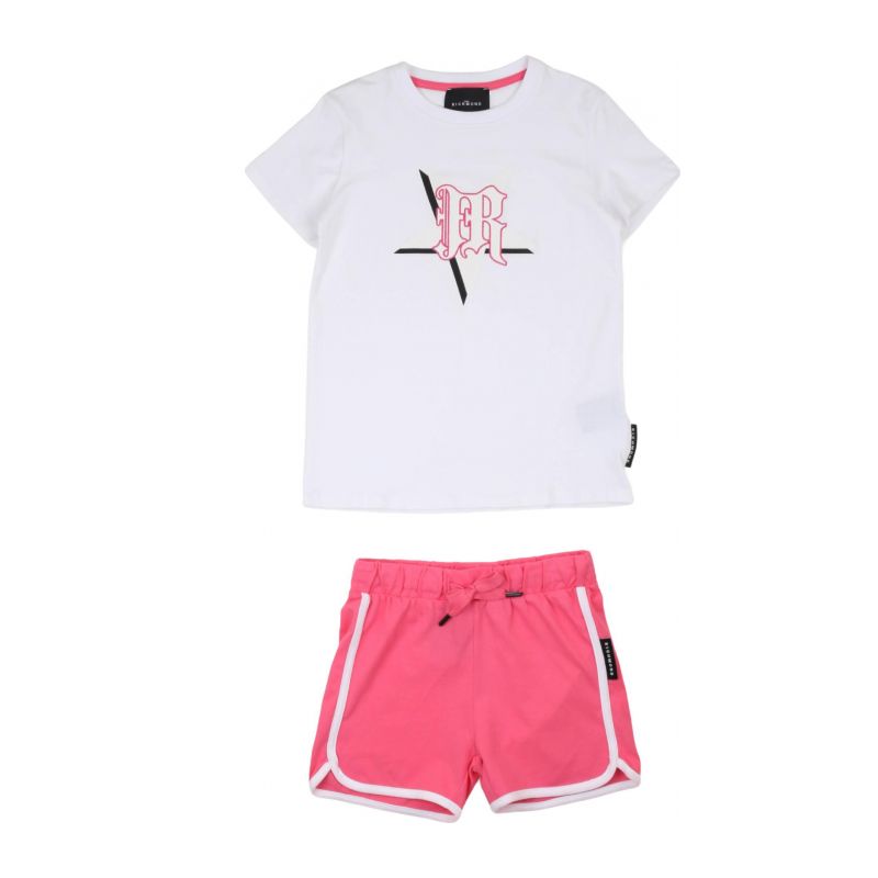 Комплект детски дрехи момиче JOHN RICHMOND HGP24003CJ-WHITE-PINK