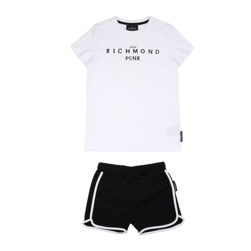 Комплект детски дрехи момиче JOHN RICHMOND HGP24002CJ-WHITE-BLK