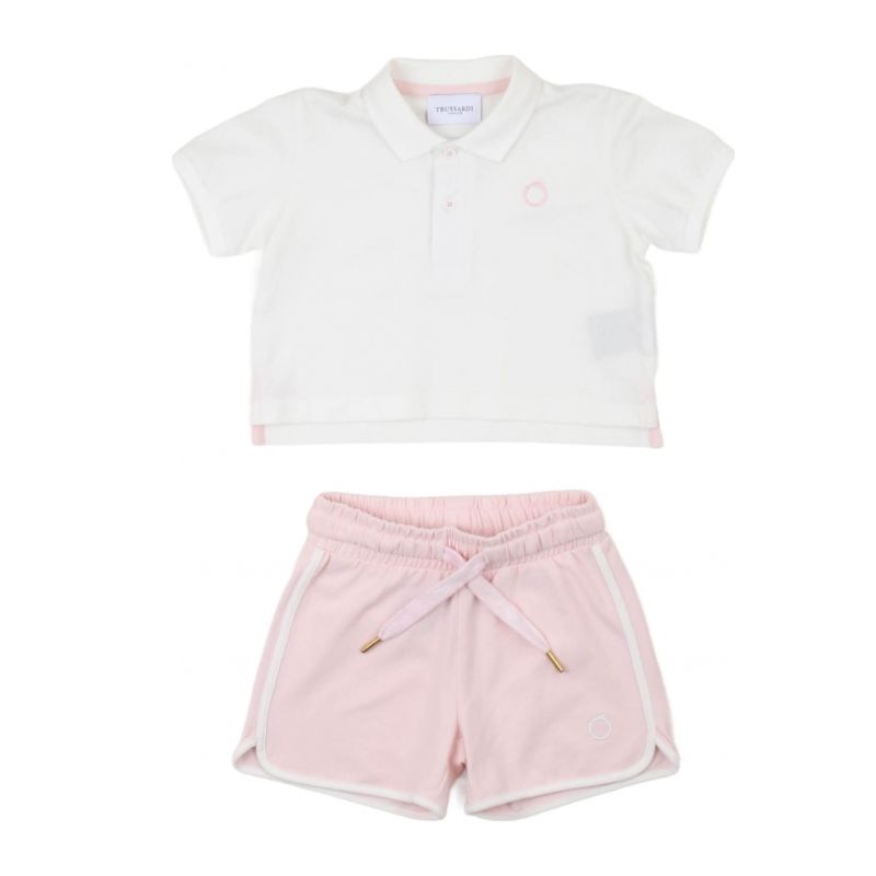 Комплект детски дрехи момиче TRUSSARDI TIP24017CJ-WHITE-S-P