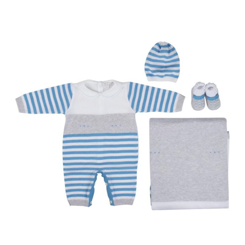 Комплект детски дрехи момче PRIMODI BEBE 501BIANCO-GRIGIO-AZZ