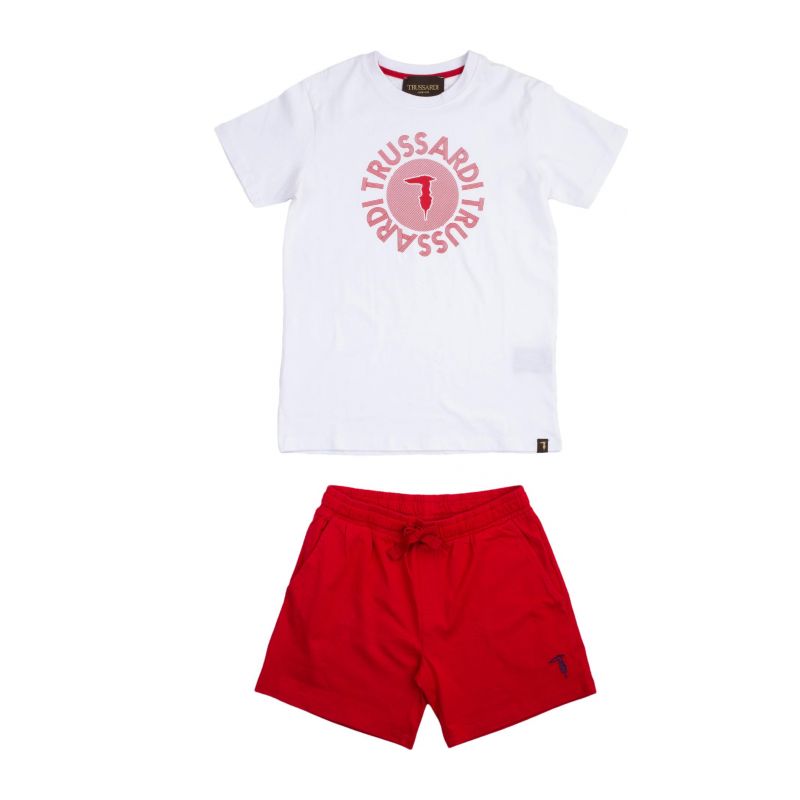 Комплект детски дрехи момче TRUSSARDI XBP22004CJ-WHITE