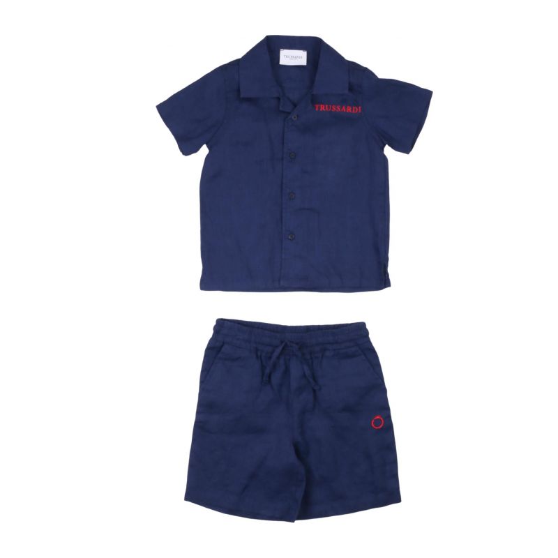 Комплект детски дрехи момче TRUSSARDI TIP24021CL-BLUE-NAVY