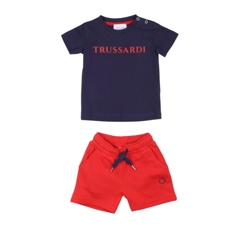 Комплект детски дрехи момче TRUSSARDI TIP24002CJ-BLUE-N-RED