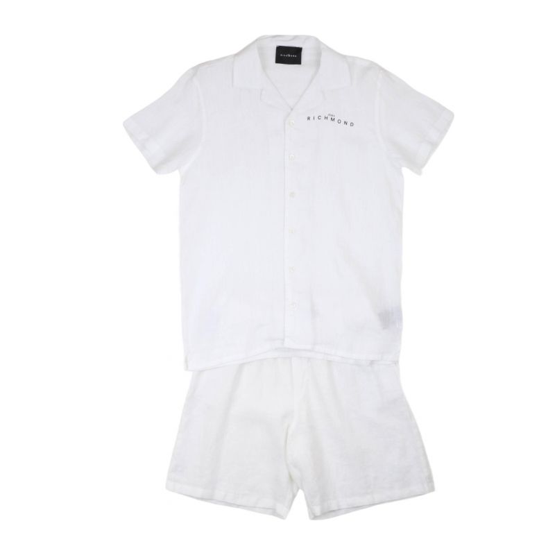 Комплект детски дрехи момче JOHN RICHMOND RBP24187CL-WHITE-BLK