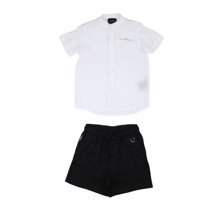 Комплект детски дрехи момче JOHN RICHMOND RBP24009CL-WHITE-BLK