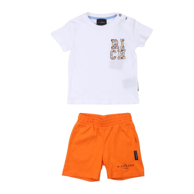 Комплект детски дрехи момче JOHN RICHMOND RIP25050CJ-WHITE-APRICOT