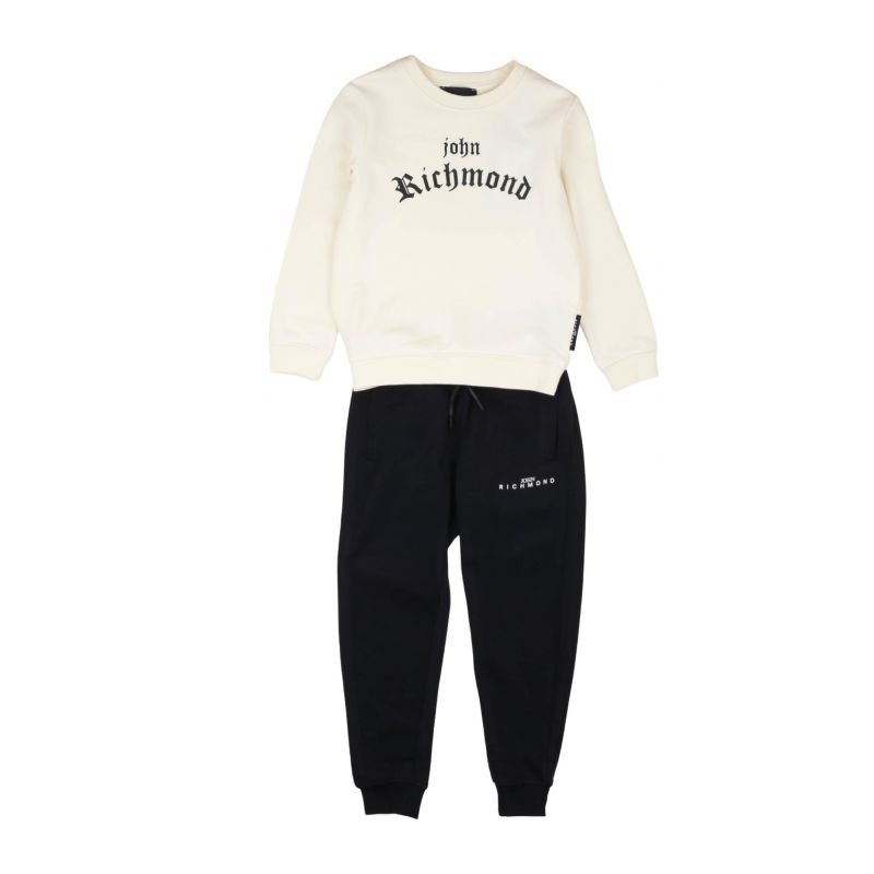 Комплект детски дрехи момче JOHN RICHMOND HBA24007CF-MILK-BLACK