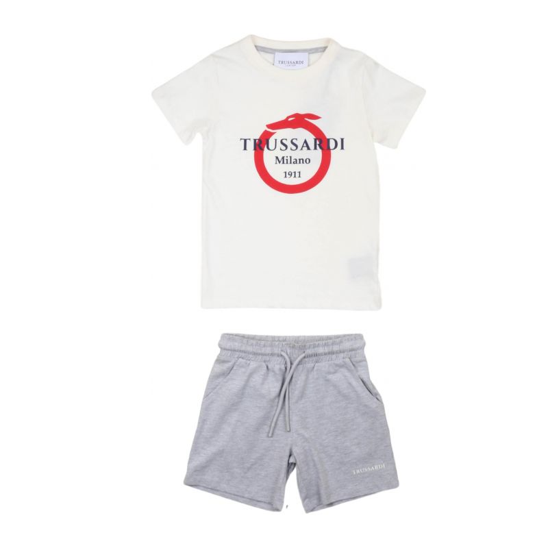 Комплект детски дрехи момче TRUSSARDI XBP25011CJ-MILK-GR-M