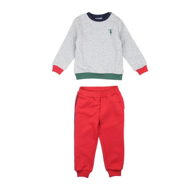 Комплект детски дрехи момче TRUSSARDI TIA25042CF-GREY-M-EMB