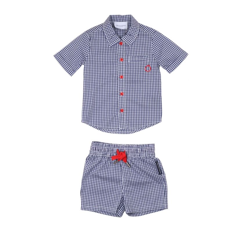 Комплект детски дрехи момче TRUSSARDI TIP24050CA-CK-BLUE-N