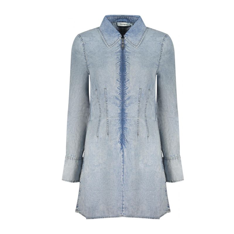 Къса дамска рокля , синя DESIGUAL 26SWVD03_AZ5007