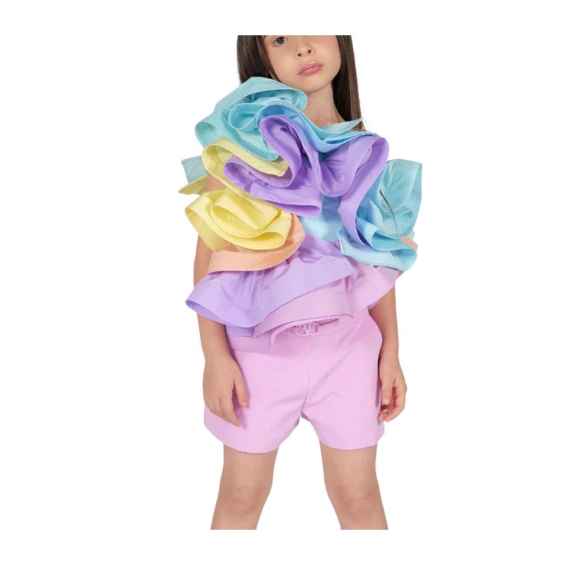 Къси панталони момиче FUN&FUN FNCBSO01064-GLICINE