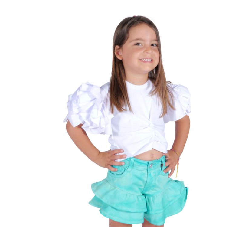 Къси панталони момиче FUN&FUN FBSO01384-GREEN