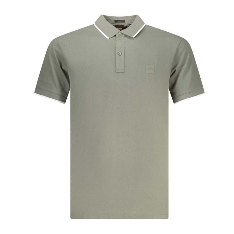 Мъжка поло близа с къс ръкав , зелена BOSS 50507699PASSERTIP_VE076