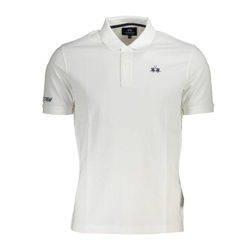 Мъжка поло блуза с къс ръкав , бяла LA MARTINA XMP002PK031_A87788E_BIANCO0000