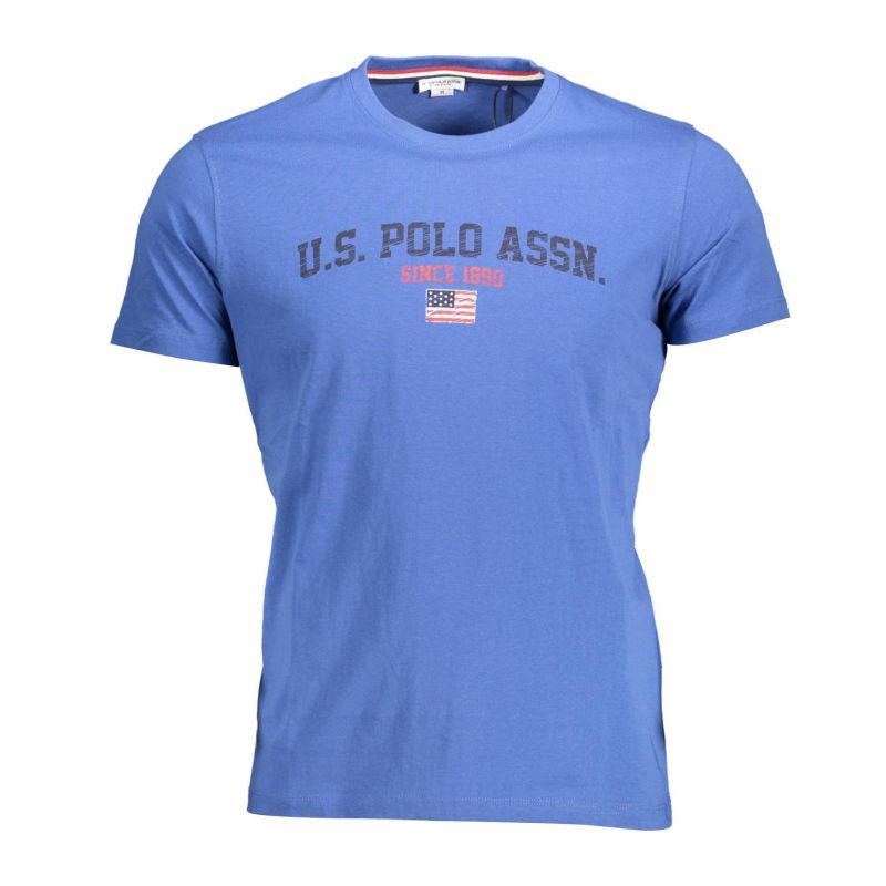 Мъжка поло тениска с къс ръкав, синя U.S. POLO 6150449351_8797523_BLU137