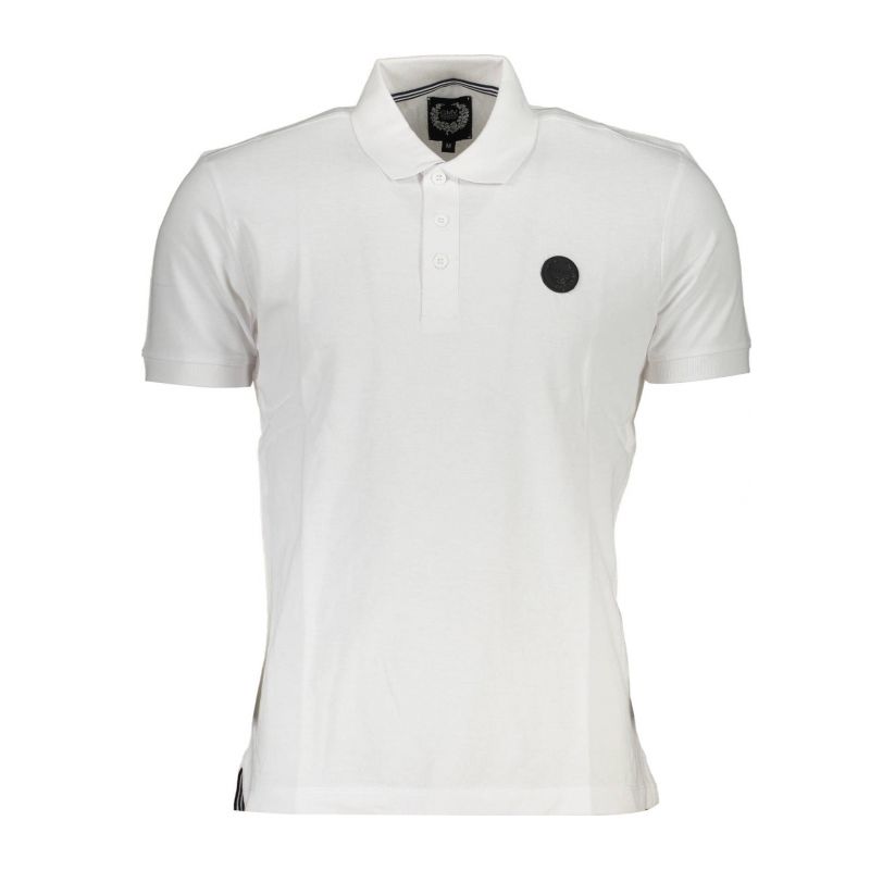 Мъжка поло тениска с къс ръкав , бяла GIAN MARCO VENTURI AU00799MARIANO_E3A3B20_BIANCOWHIT