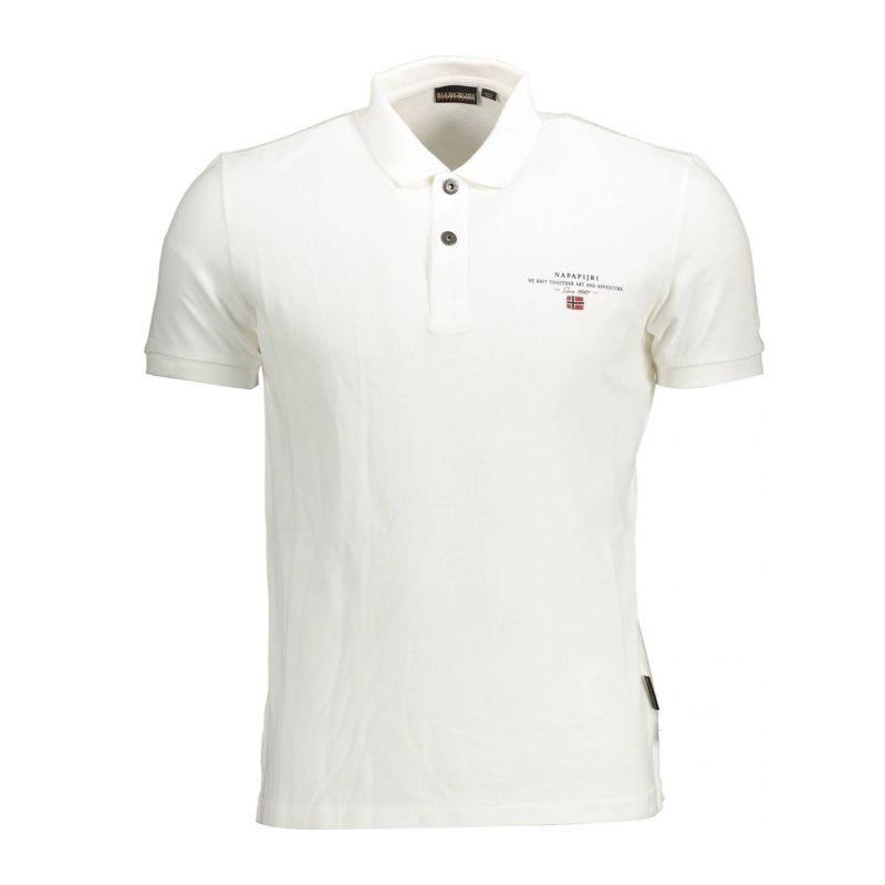 Мъжка поло тениска с къс ръкав , бяла NAPAPIJRI NP0A4GDLELBASSS4_FE79782_BIANCO002