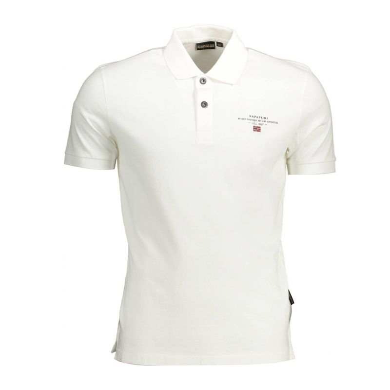 Мъжка поло тениска с къс ръкав , бяла NAPAPIJRI NP0A4GB4ELBASJERSEY_BDE41FF_BIANCO002