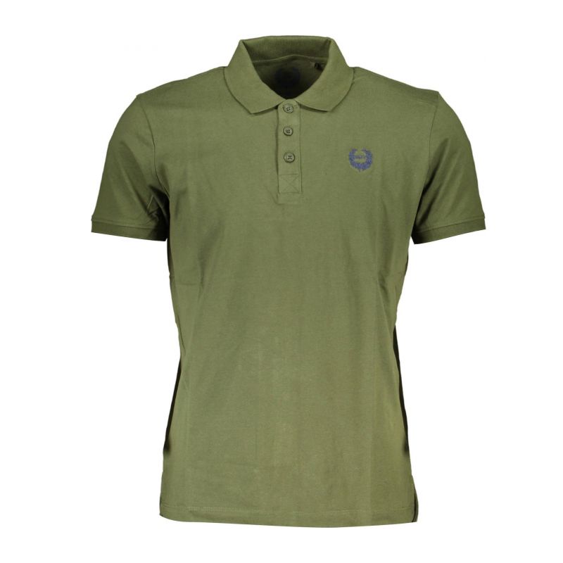 Мъжка поло тениска с къс ръкав , зелена GIAN MARCO VENTURI AU00906CARONTE_1479BF7_VERDEMILIT