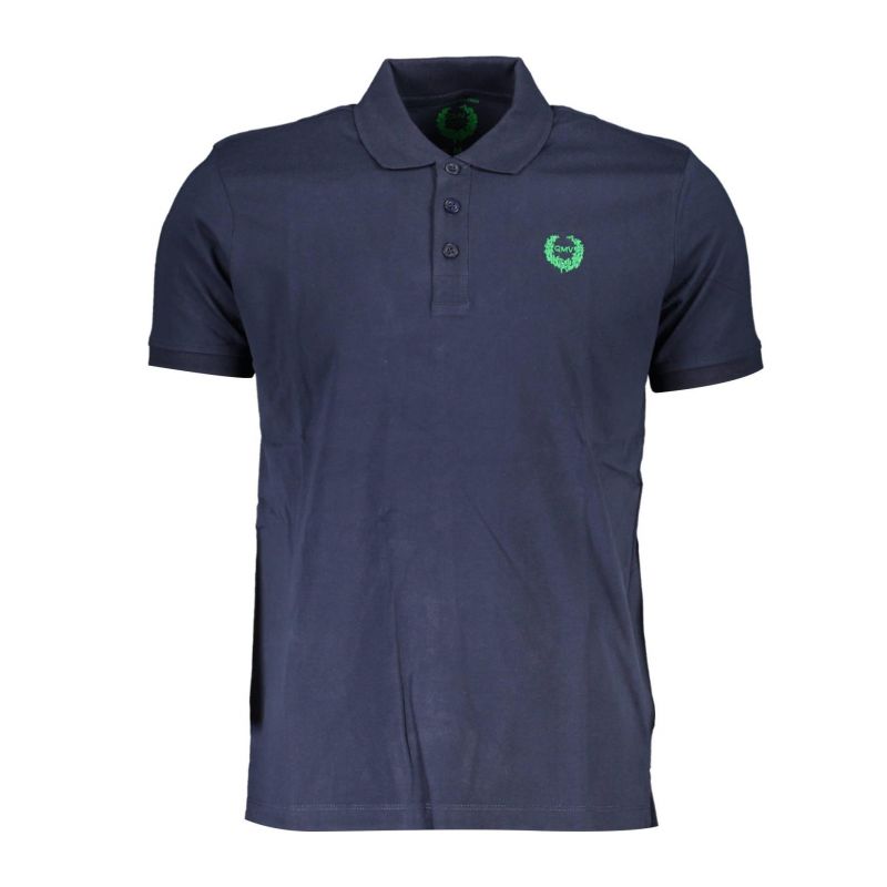 Мъжка поло тениска с къс ръкав , синя GIAN MARCO VENTURI AU00906CARONTE_C9ED747_BLUNIGHTBL